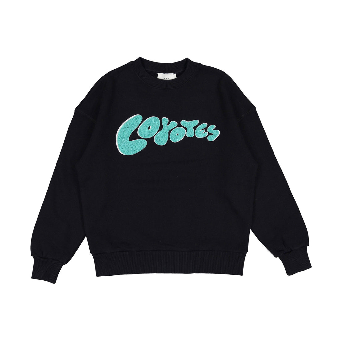 Les Coyotes de Paris Black Lily Oversized Sweater With Graphic Logo