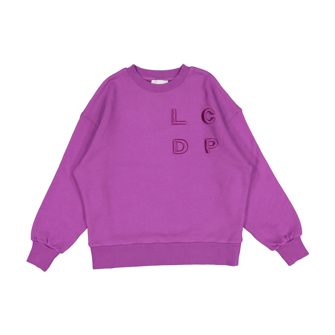 Les Coyotes de Paris Purple Lori Crewneck Oversized Sweatshirt With Logo