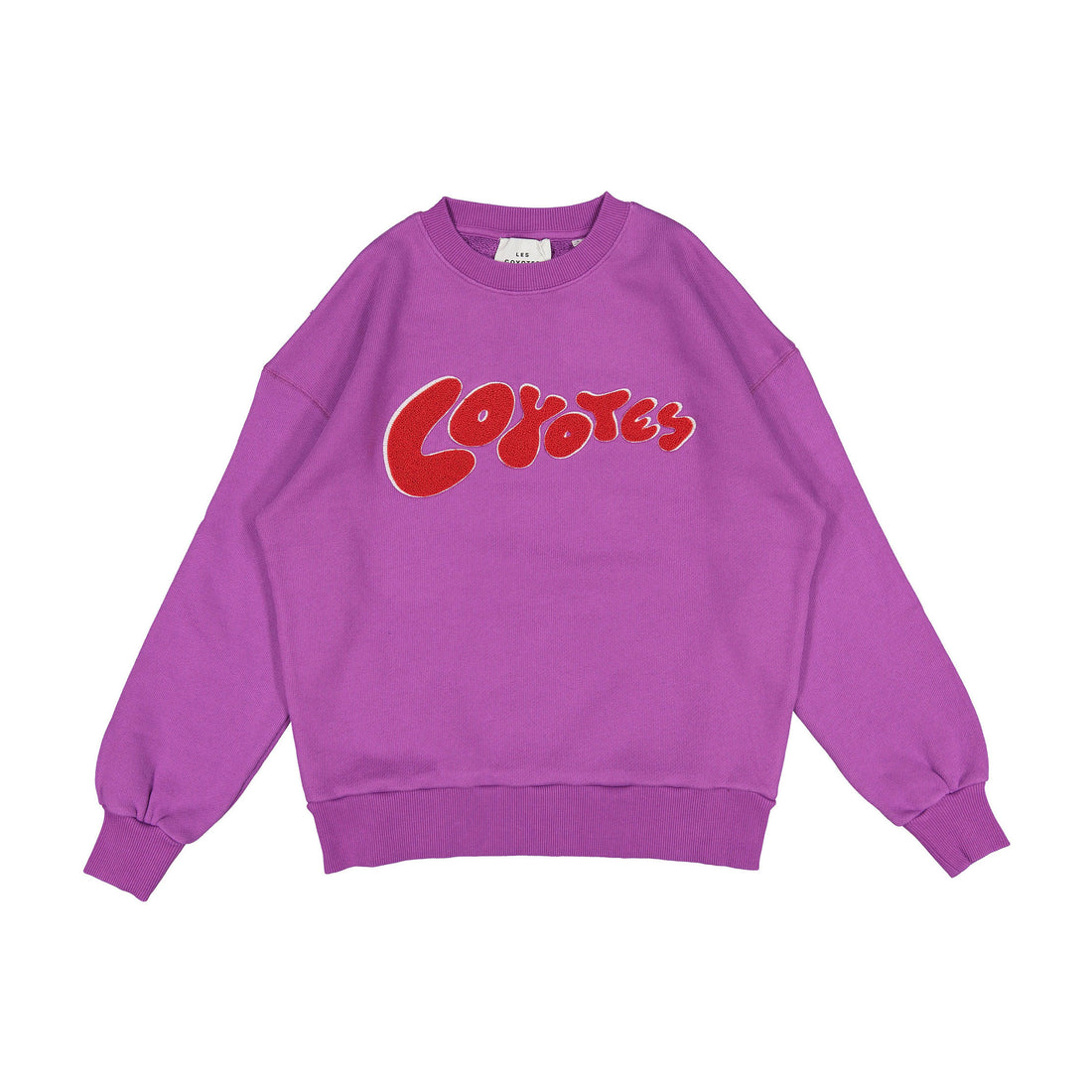 Les Coyotes de Paris Purple Lily Oversized Sweater With Graphic Logo