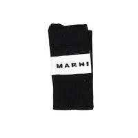 Marni Black Logo Knee Socks