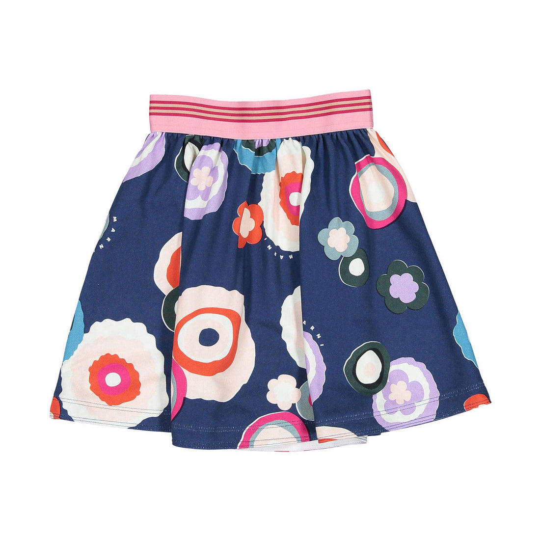Marni Blue French Terry 70s Print Skirt