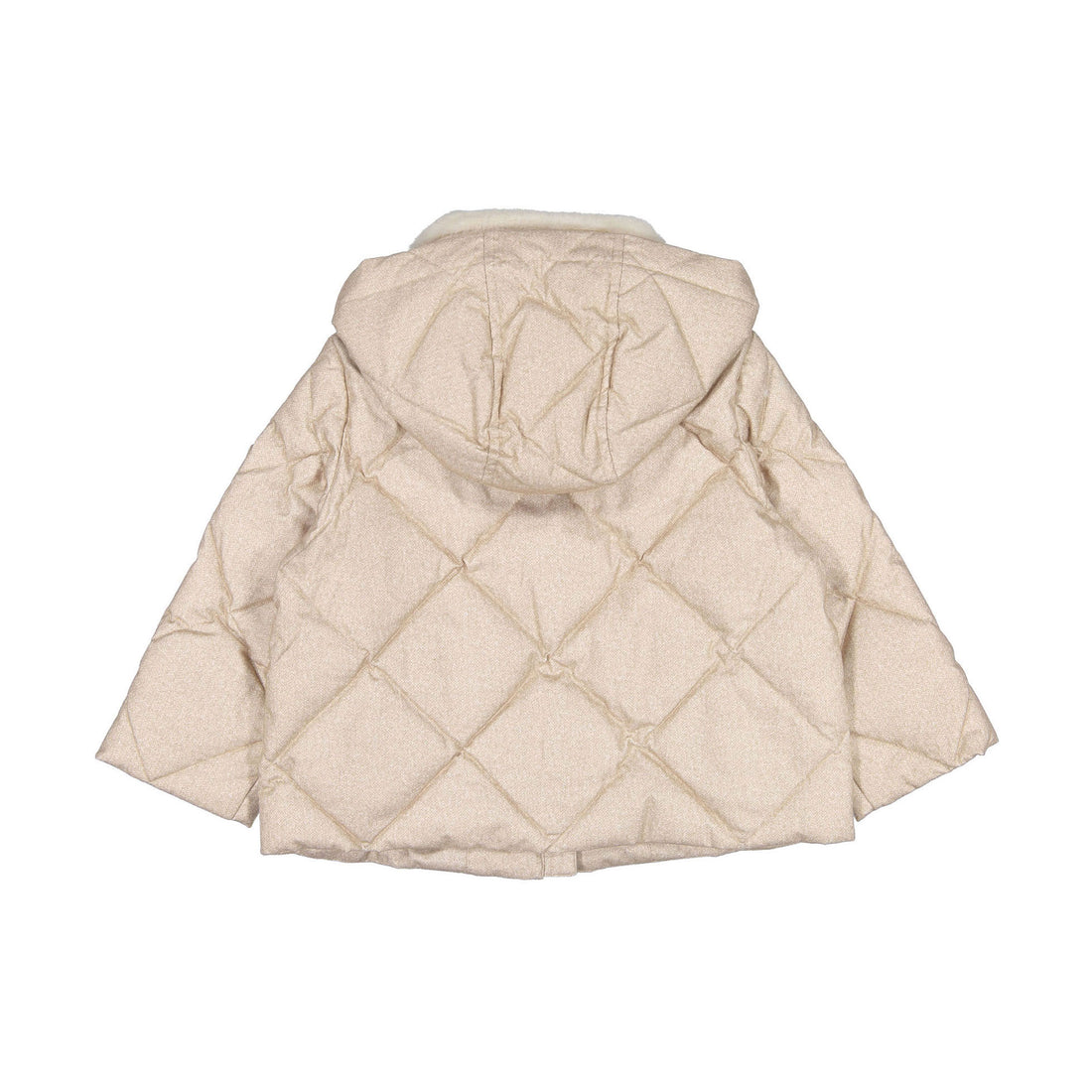 Bonpoint Beige Quilted Modesty Coat