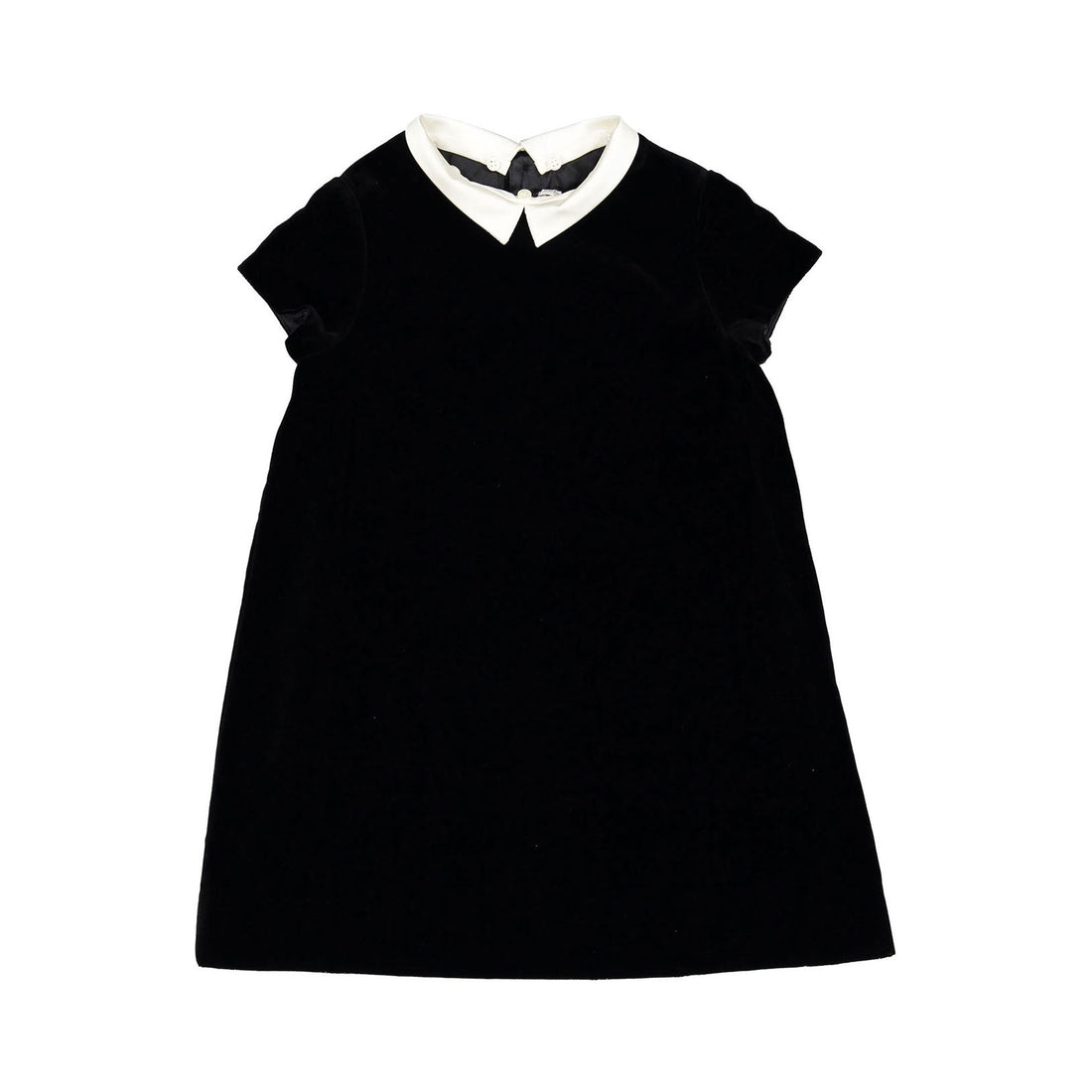 Bonpoint Black Velvet Collar Begonia Dress