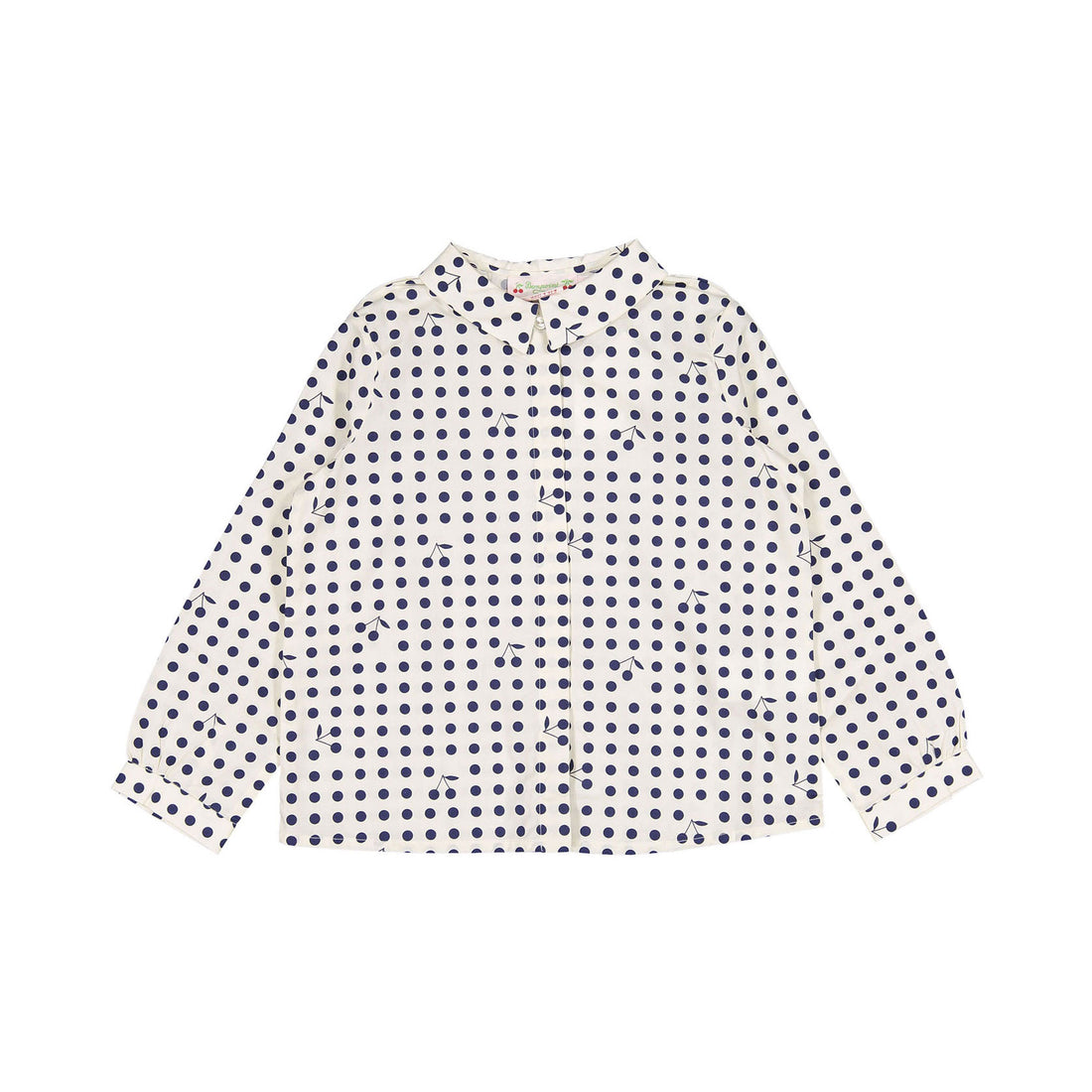 Bonpoint Ecru Cherry Dot Bessie Blouse