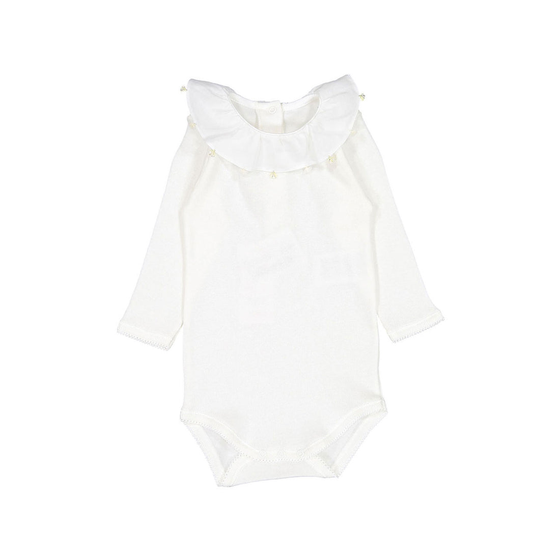 Bonpoint Vanilla Collared Bodysuit