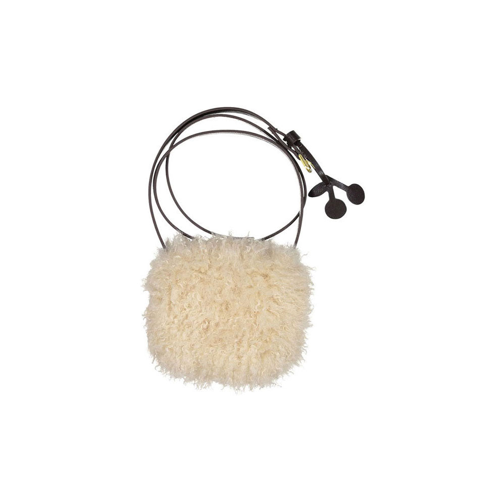 Bonpoint Beige Furry Bag