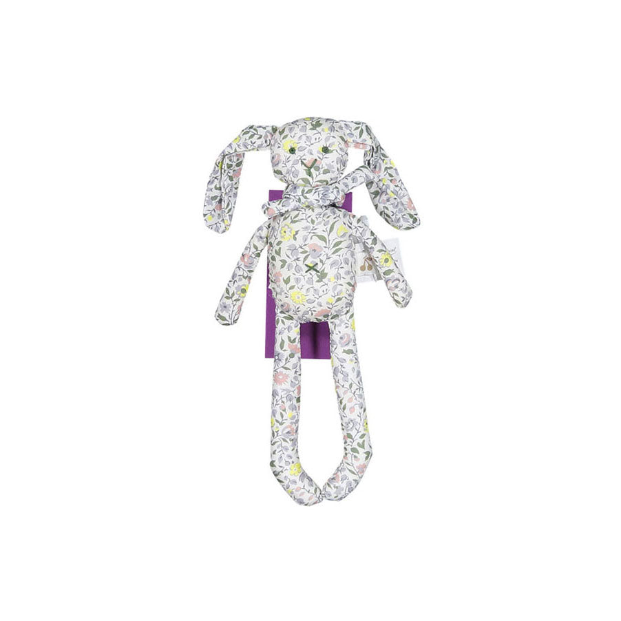 Bonpoint Light Grey Floral Plush Doll