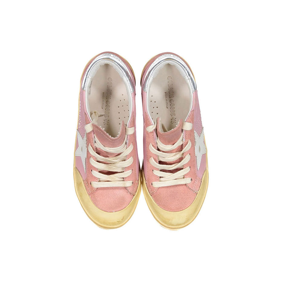 Golden Goose Pale Pink/Dark Pink Super Star Penstar Sneakers