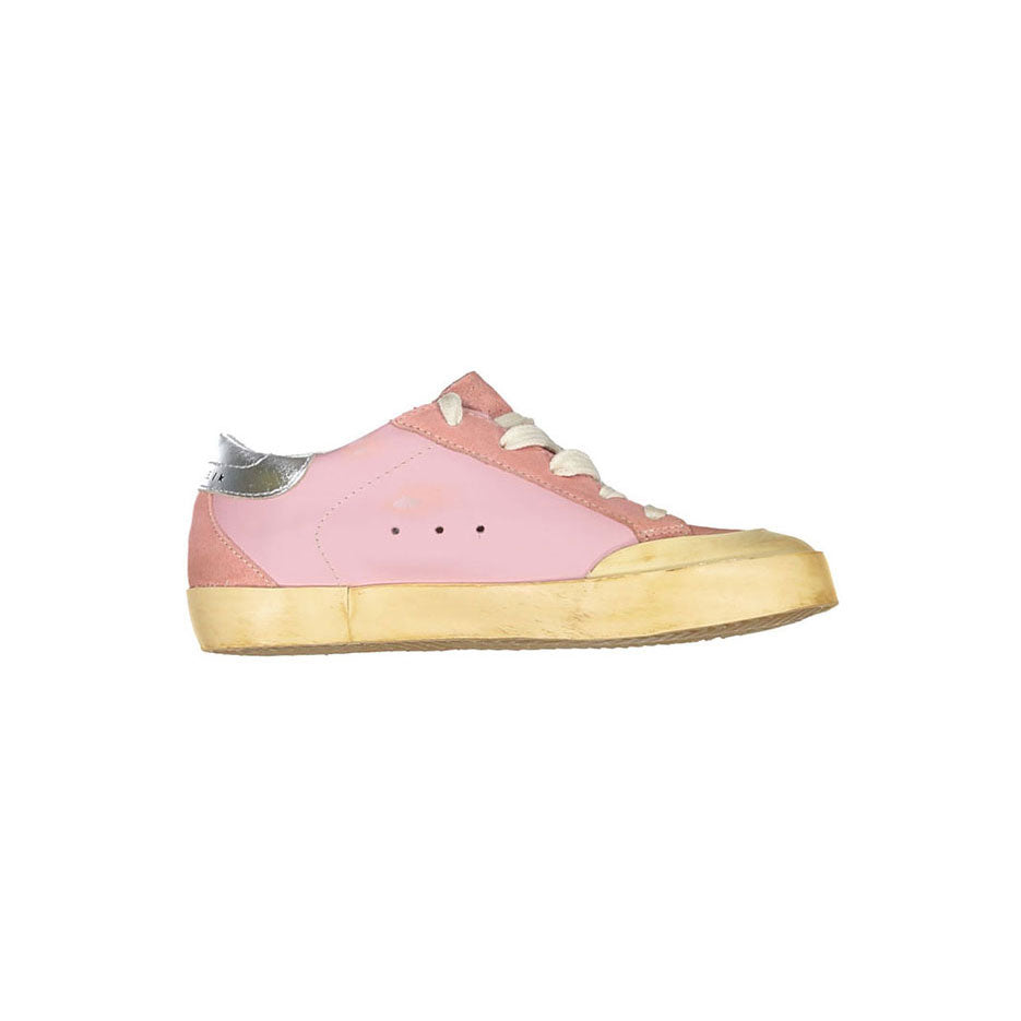 Golden Goose Pale Pink/Dark Pink Super Star Penstar Sneakers