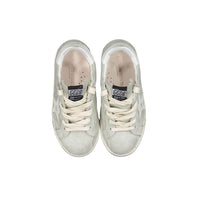 Golden Goose Ice/White Super Star Suede Sneakers