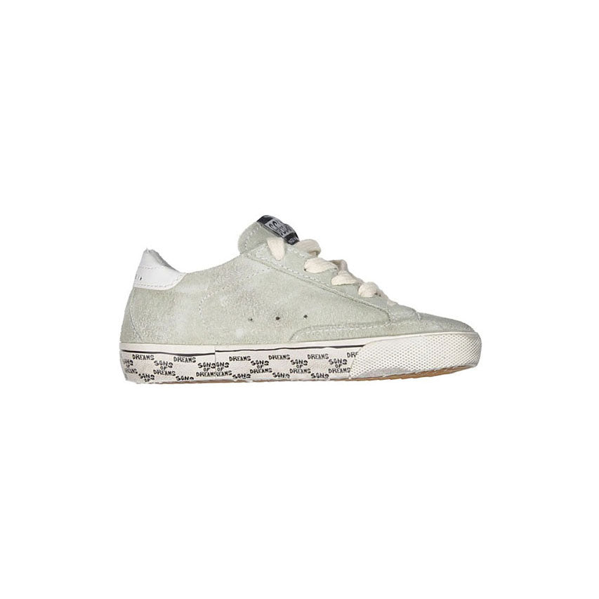 Golden Goose Ice/White Super Star Suede Sneakers