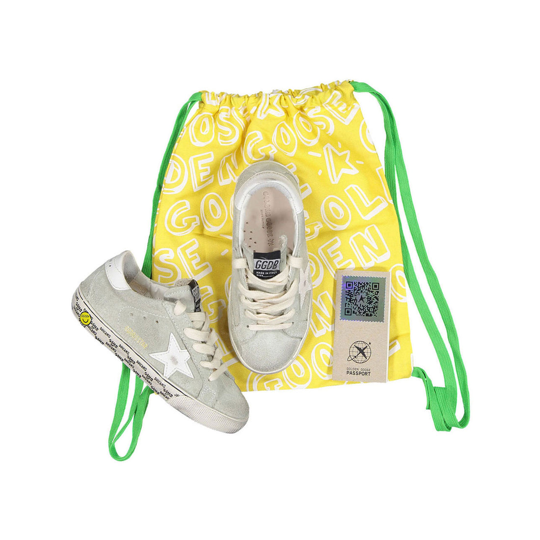 Golden Goose Ice/White Super Star Suede Sneakers