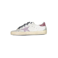 Golden Goose White/Bubblegum/Lilac Super Star Sneakers