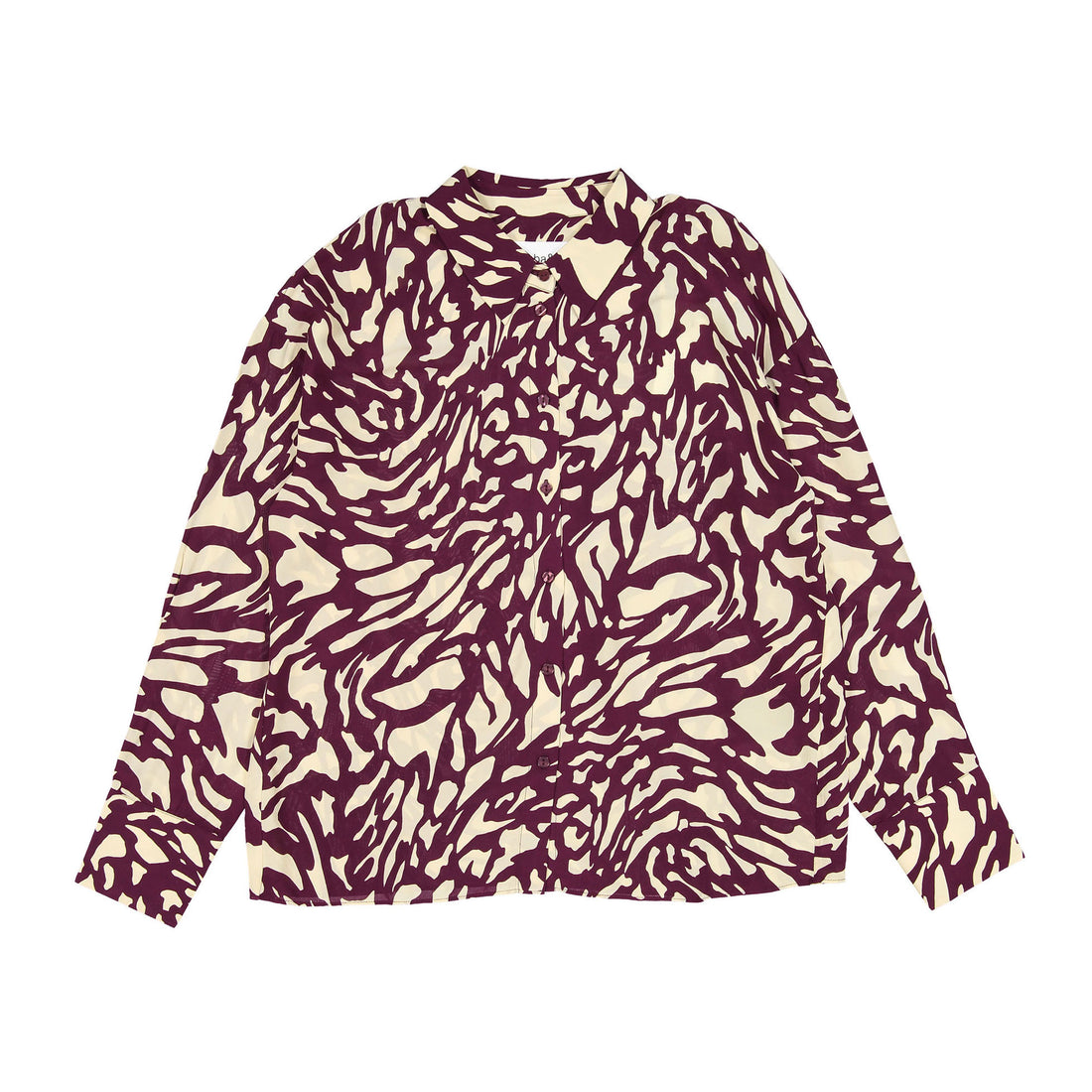 ba-sh Bordeaux Print Gala Blouse