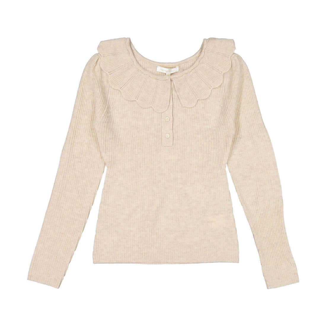 Love Shack Fancy Wheat Siella Pullover