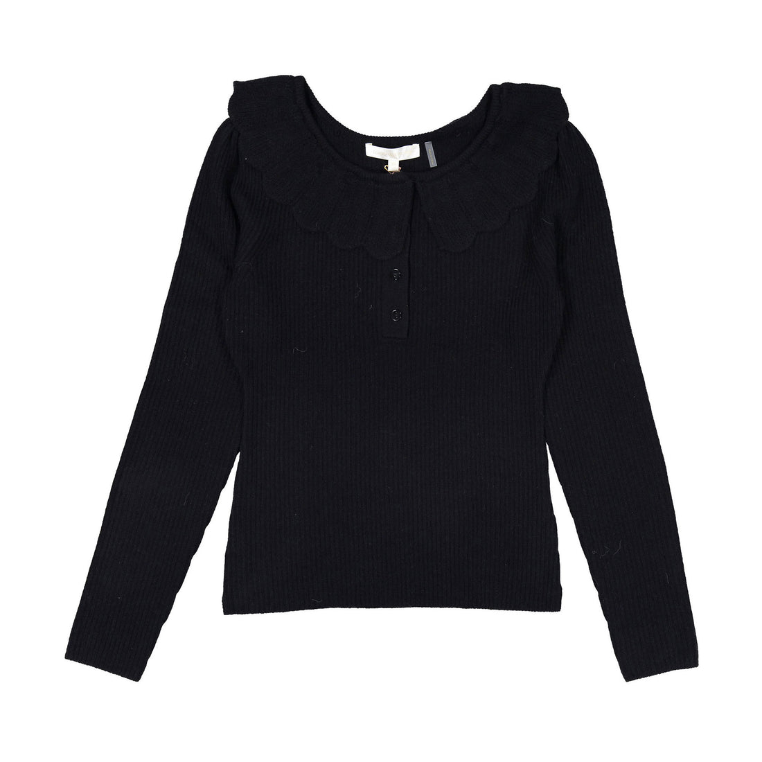 Love Shack Fancy Black Siella Pullover