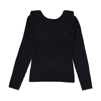 Love Shack Fancy Black Siella Pullover