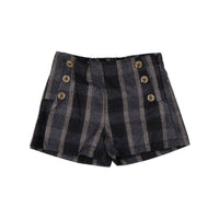 Boys and Arrows Grey Plaid Shorts
