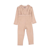 Smalls Pink Thin Ribbed Suspender Legging Set