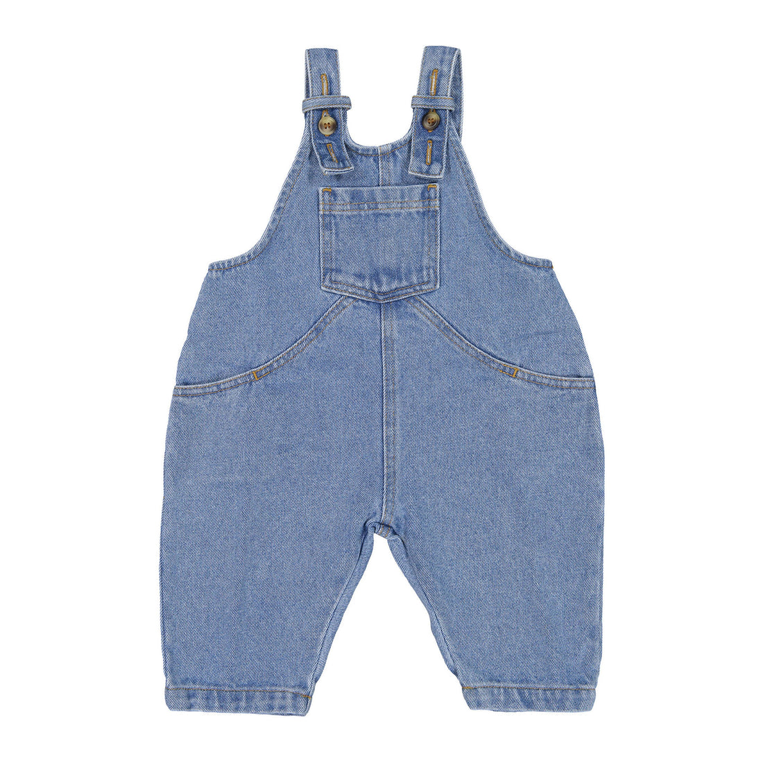 The Simple Folk The Oversized Denim Dungaree -Light Denim