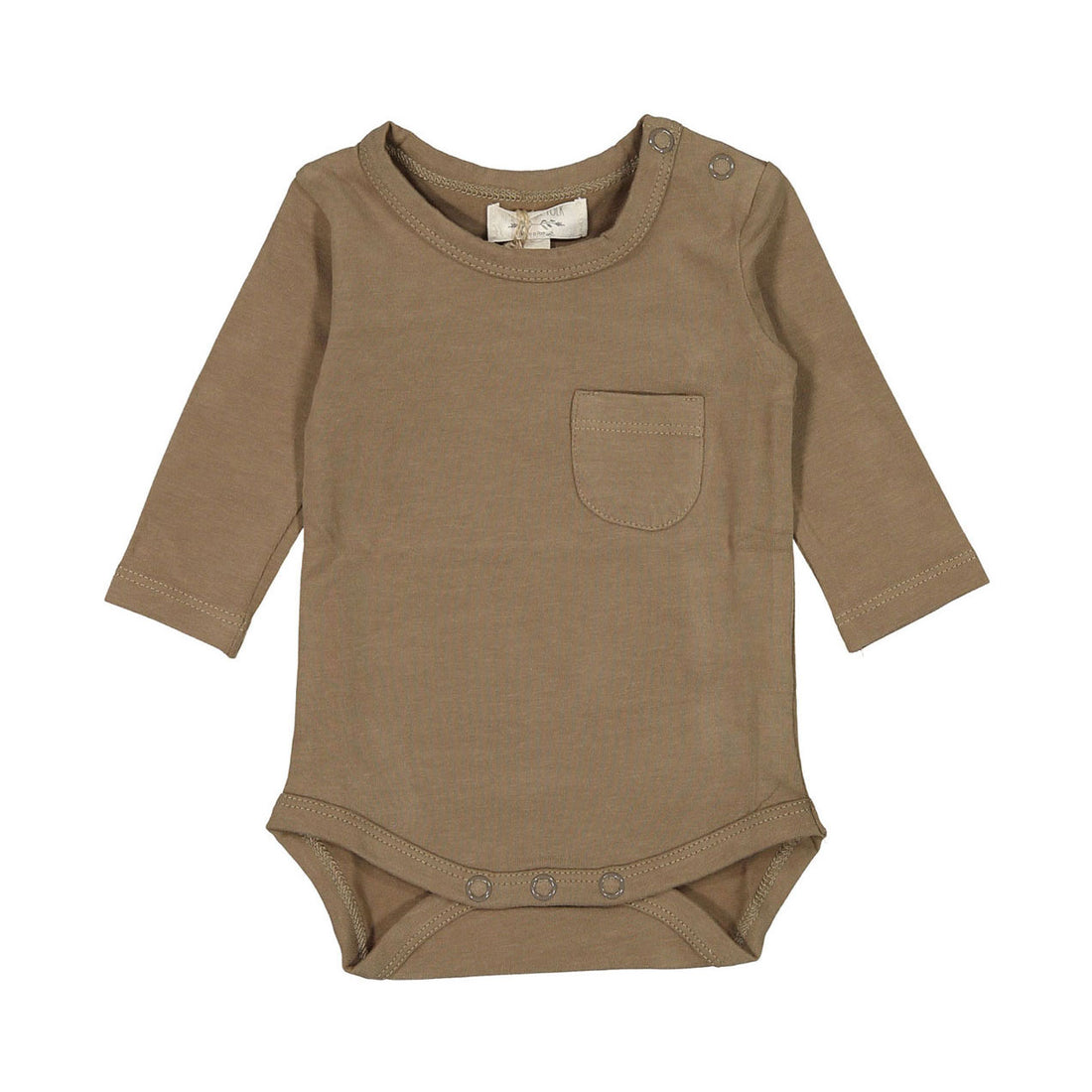 The Simple Folk The Long Sleeve Onesie -Walnut