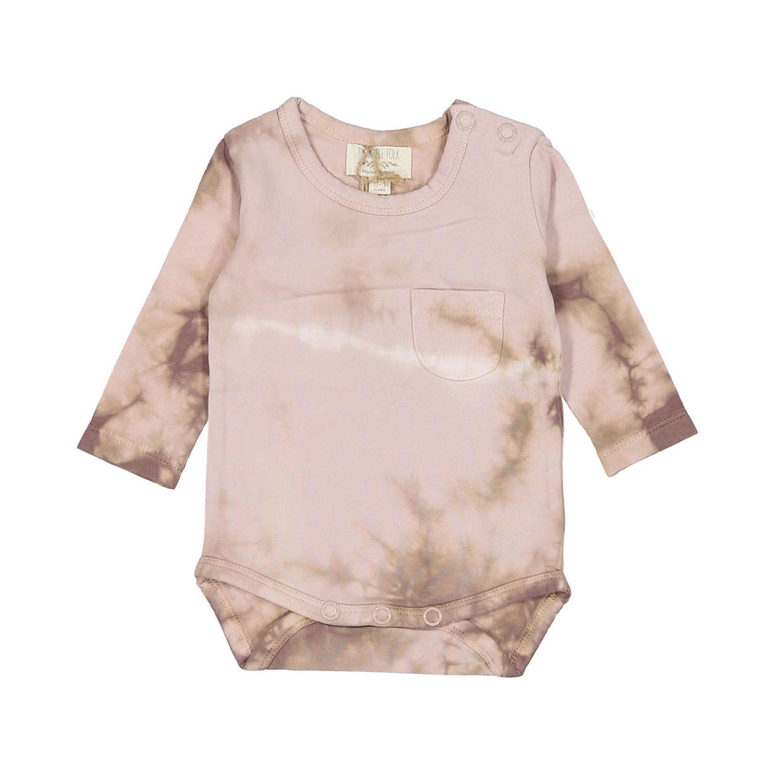 The Simple Folk The Tie Dye Onesie -Blush