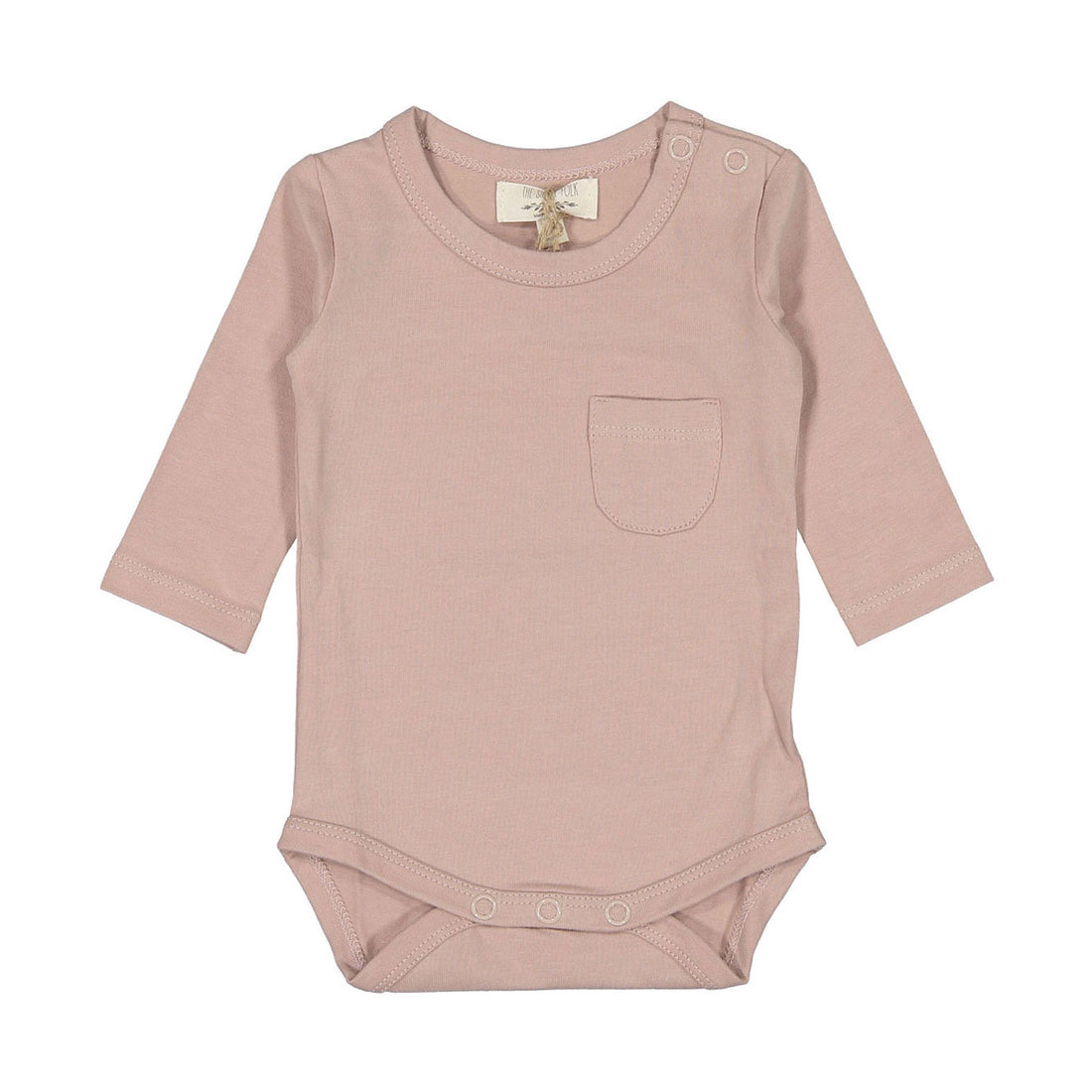 The Simple Folk The Long Sleeve Onesie -Antique Rose
