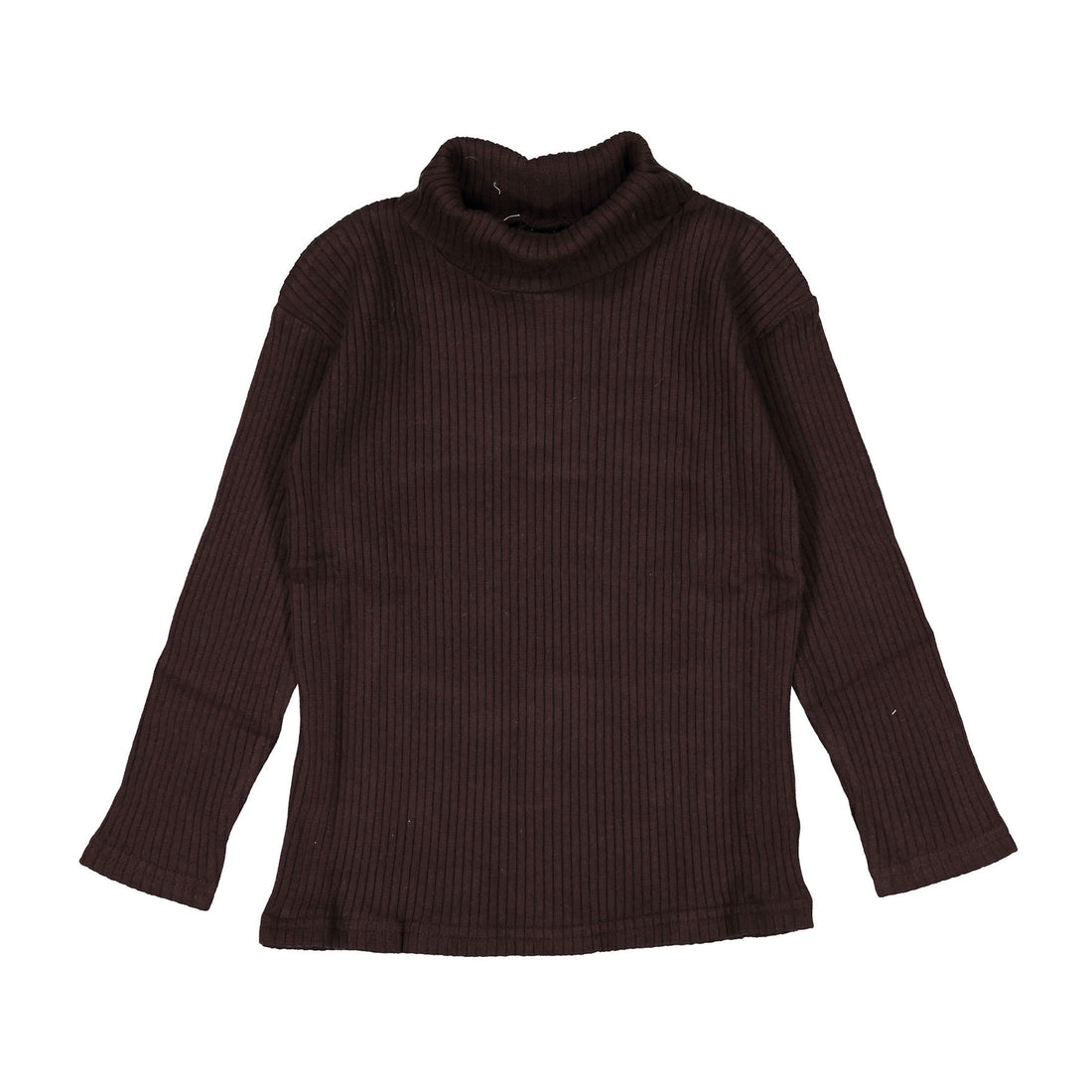 The Simple Folk The Ribbed Turtleneck -Chocolate