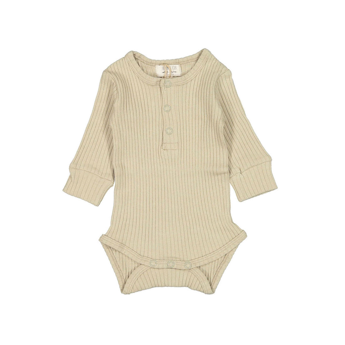 The Simple Folk The Ribbed Onesie -Ecru