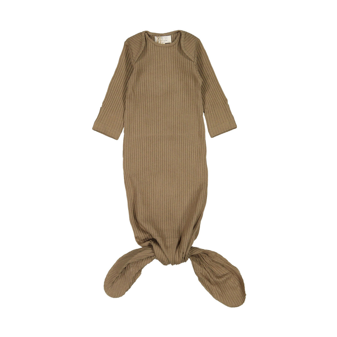 The Simple Folk The Ribbed Sleep Gown -Walnut