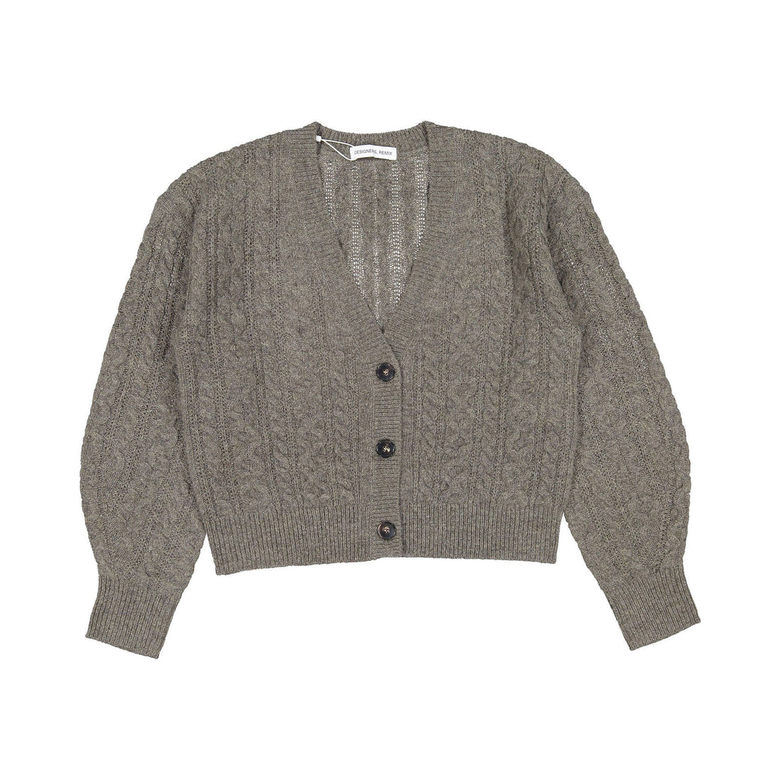 Designers Remix Taupe Carmen Short Cardigan