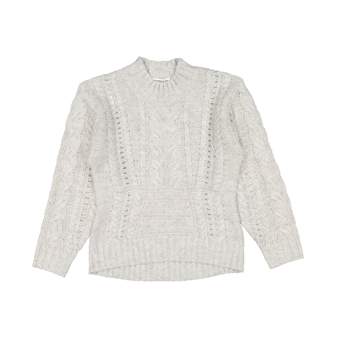 Designers Remix Oatmeal Carmen Cable Knit
