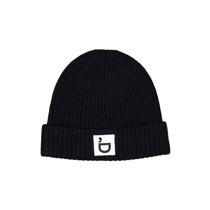 Designers Remix Black Carmen Logo Beanie