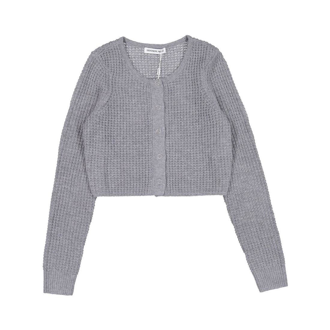 Designers Remix Grey Melange Molina Cropped Sweater