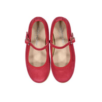 Childrenchic Red Suede Soft Mary Jane