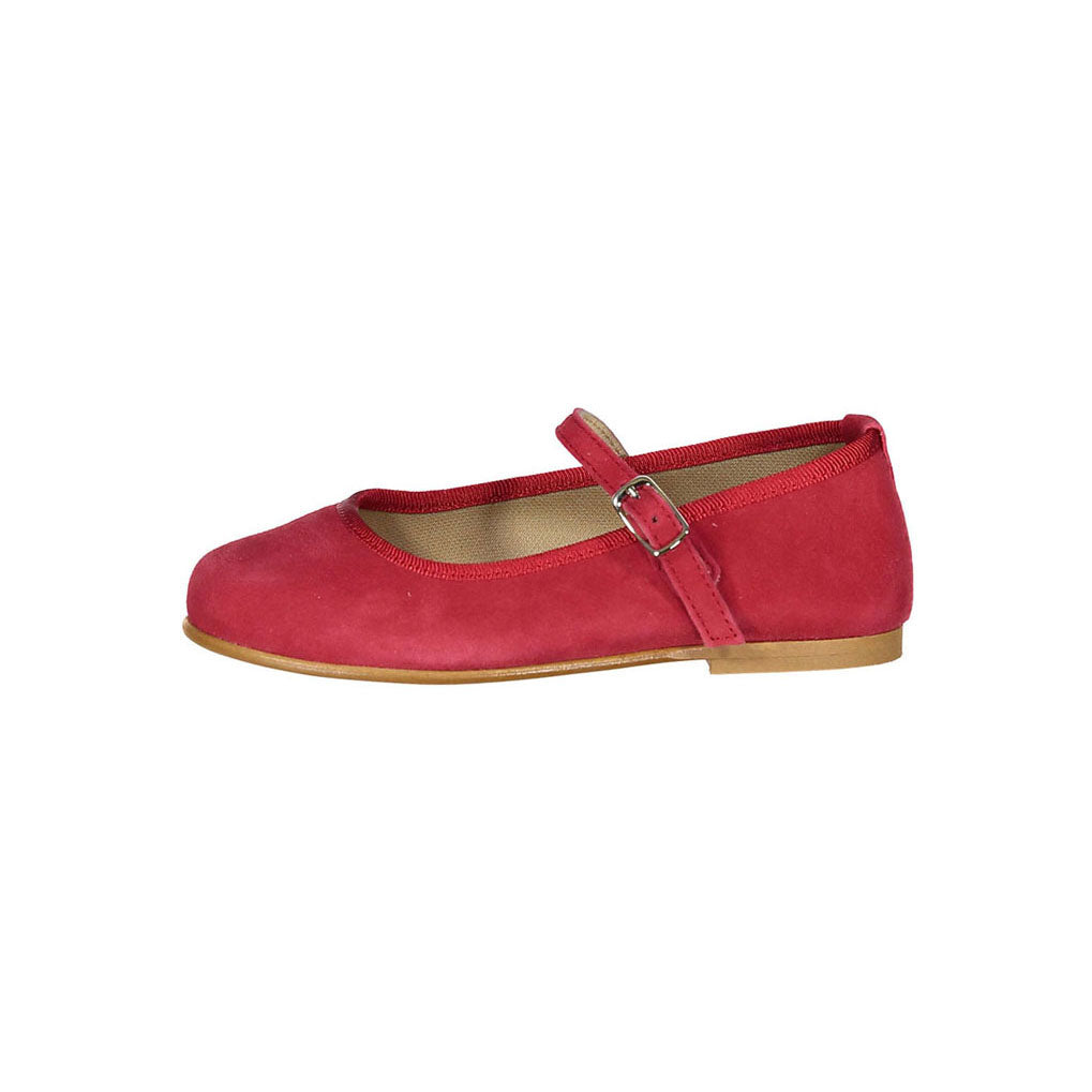 Childrenchic Red Suede Soft Mary Jane