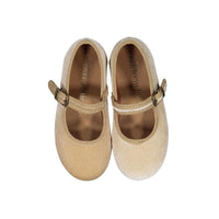 Childrenchic Cream Velvet Mary jane with buckle
