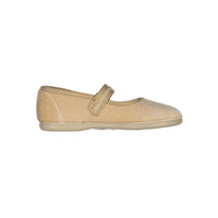 Childrenchic Cream Velvet Mary jane with buckle