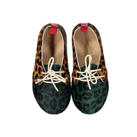 Matuschka Mia Brown + Green Leopard Zeus Shoe