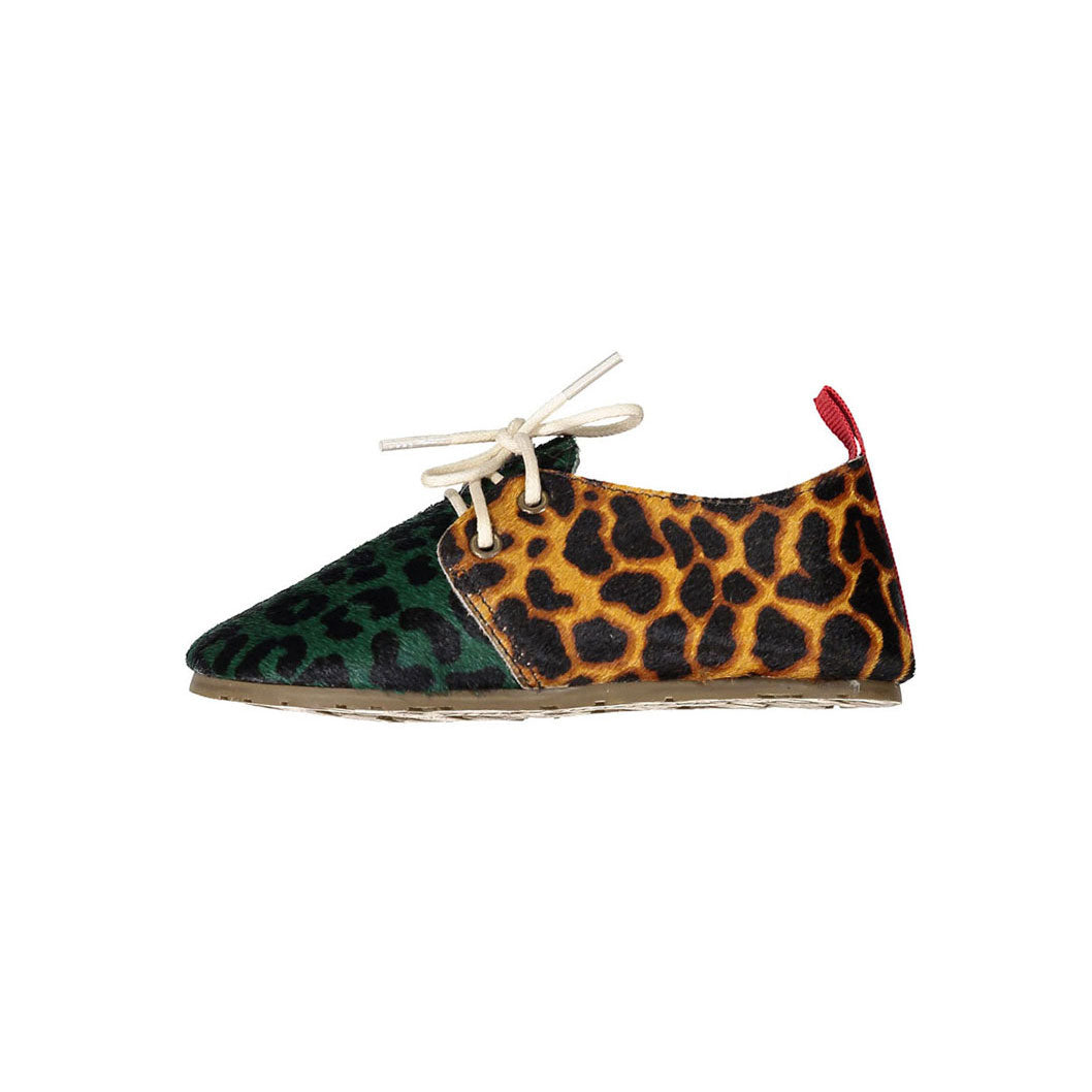 Matuschka Mia Brown + Green Leopard Zeus Shoe