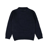 Manuelle Frank Blue/Mustard Crew Neck