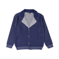 Manuelle Frank Royal Blue/Grey Knitted Shirt
