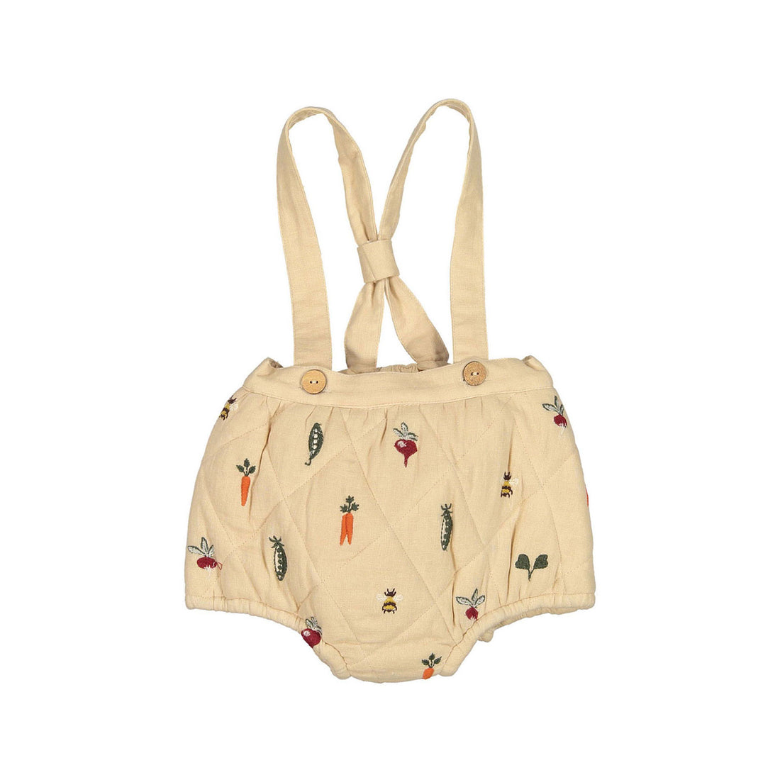 Shirley Bredal Latte Veggie Suspender Shorts