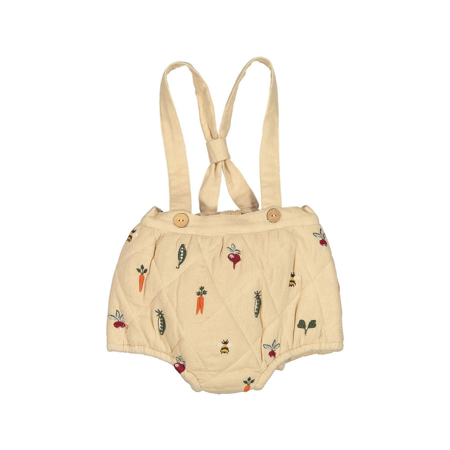 Shirley Bredal Latte Veggie Suspender Shorts