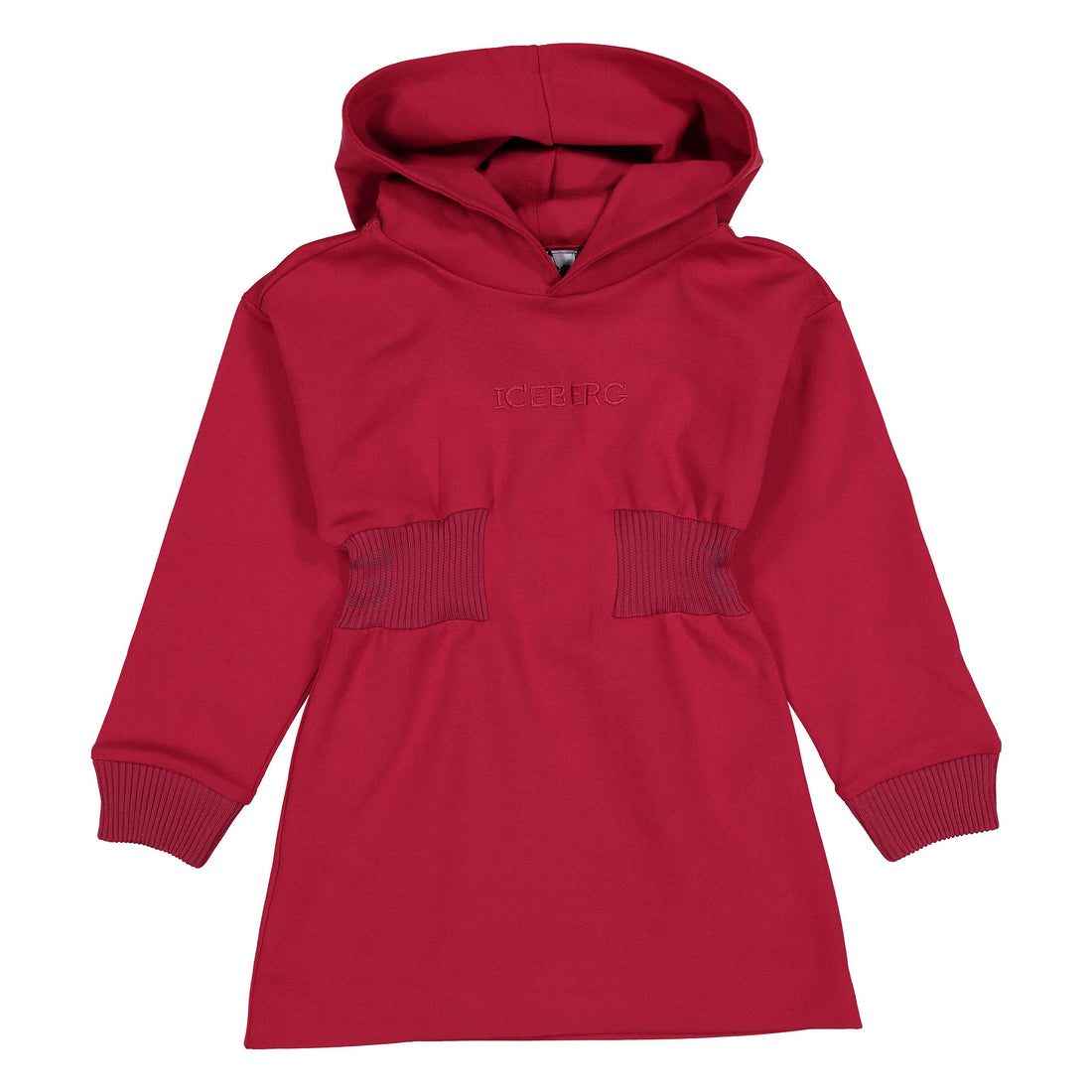 Iceberg Rose Waisted Hooded Dress
