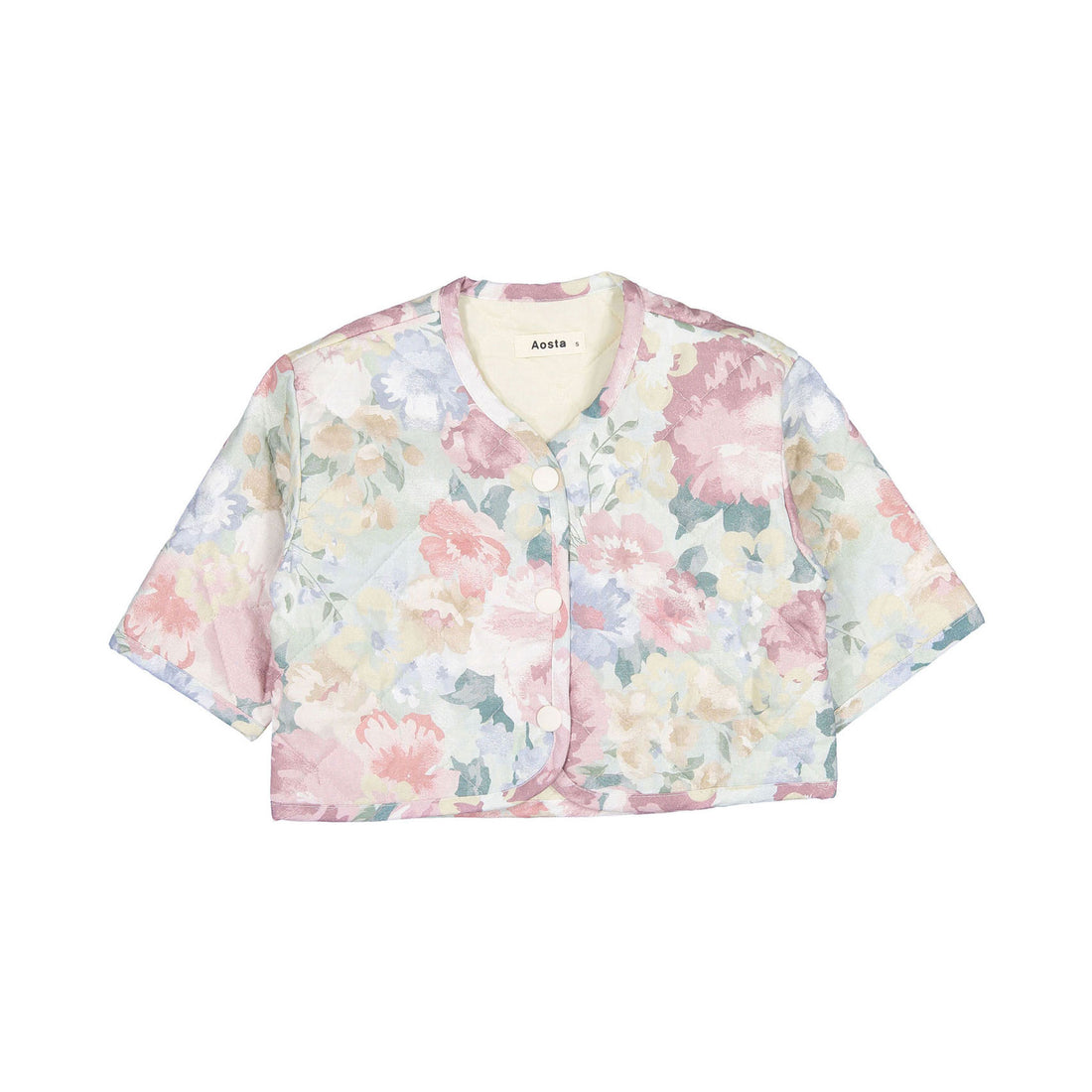 Aosta Pink Flowers Rose Jacket