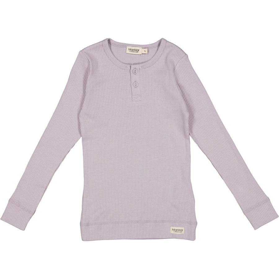 Marmar Copenhagen Plum Dust Long Sleeve Henley Tee