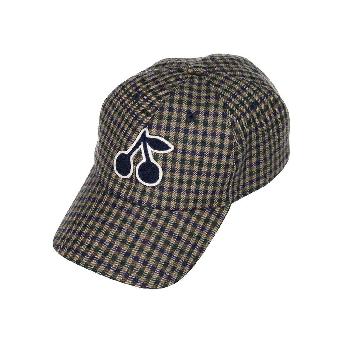 Bonpoint Khaki Plaid Cap