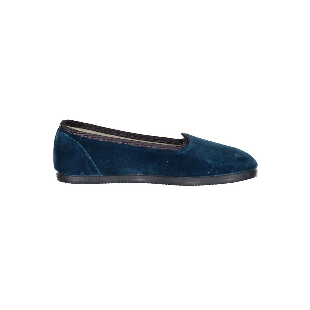 Bonpoint Slate Green Velvet Tenise Slip-Ons