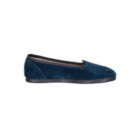 Bonpoint Slate Green Velvet Tenise Slip-Ons